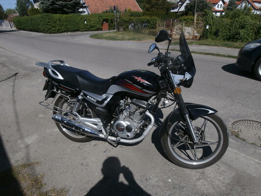 Elbląg Sprzedam motocykl ZIPP Manic 125 rok prod.2009.Stan drogomierza 3584 km. PT - 08.2024.OC - 04.2025.