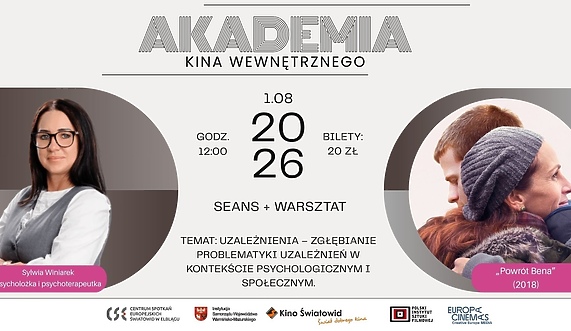 Kolejne spotkanie w ramach cyklu Akademia Kina Wewnętrznego Kolejne spotkanie w ramach cyklu Akademia Kina Wewnętrznego
