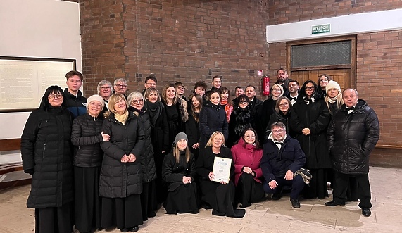 Złote Pasmo dla Elbląskiego Chóru „Cantata” na II Igrzyskach Kolęd i Pastorałek w Warszawie Złote Pasmo dla Elbląskiego Chóru „Cantata” na II Igrzyskach Kolęd i Pastorałek w Warszawie