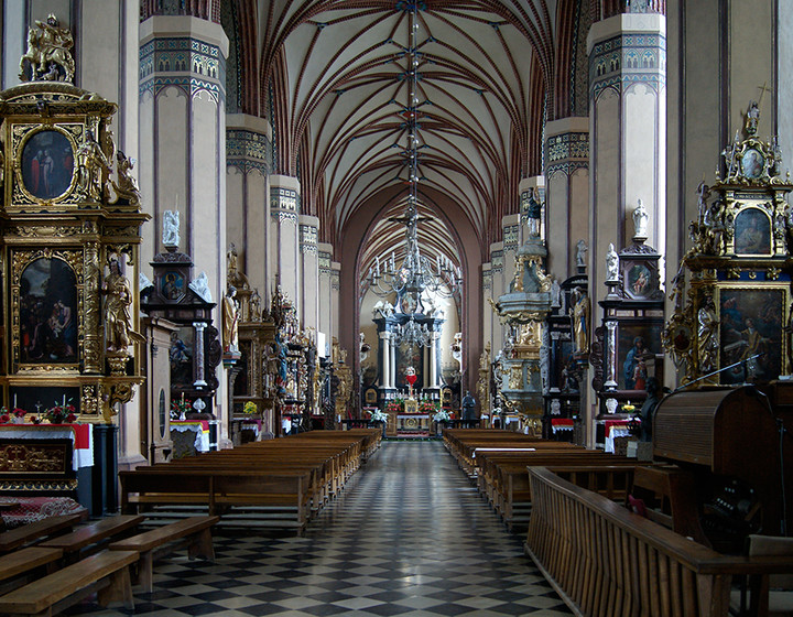 Zamknięta katedra - Frombork (obiektyw w szczelinie kraty)