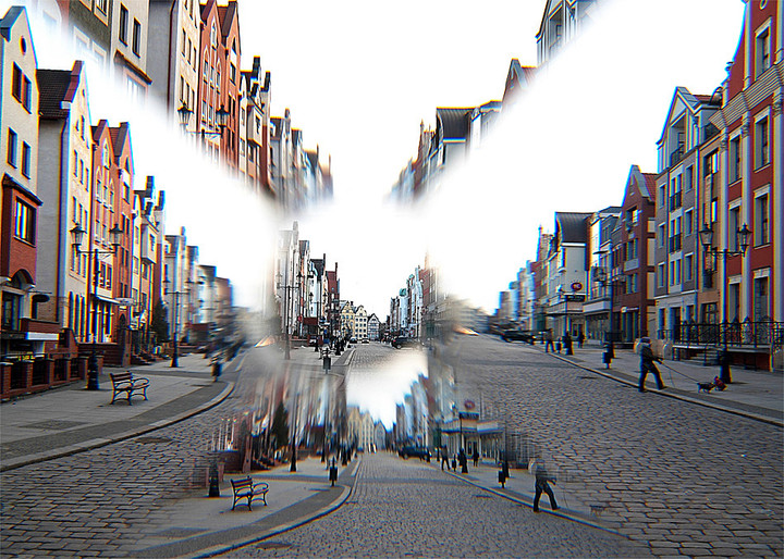 Wizualne echa.
(Użyty filtr Cokin Multiimage x 5.) (Marzec 2013)