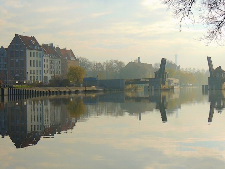 Most na rzece Elbląg (Grudzień 2013)