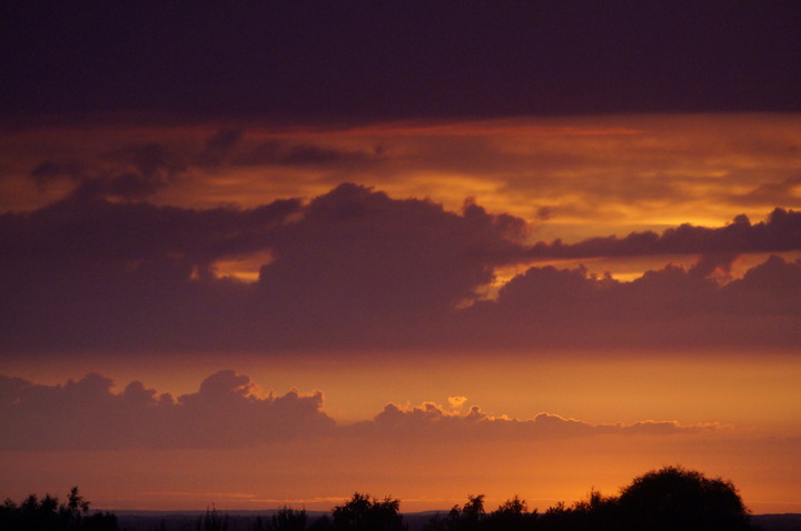 11-08-2014 Przepiękny zachód słońca nad Elblągiem