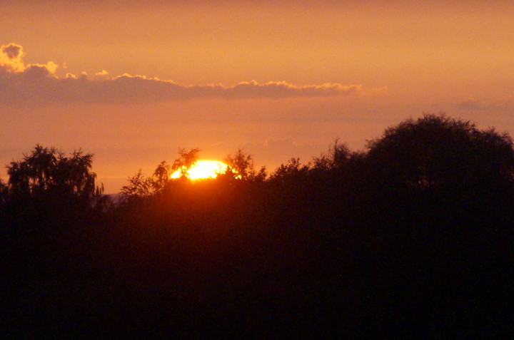 Zachód słońca nad Elblągiem