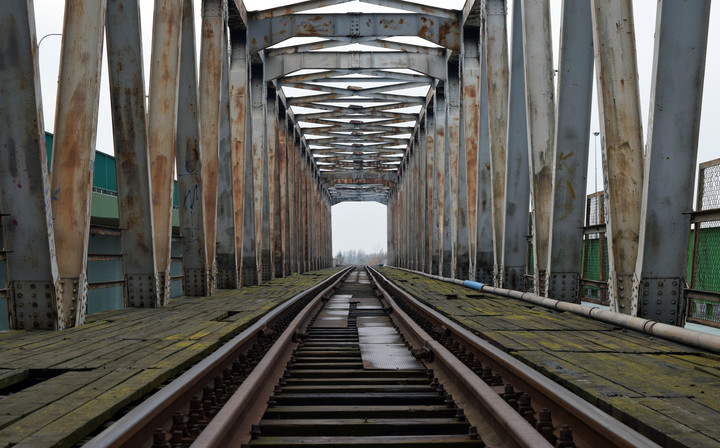 Trasa Unii Europejskiej - Most kolejowy (Listopad 2016)