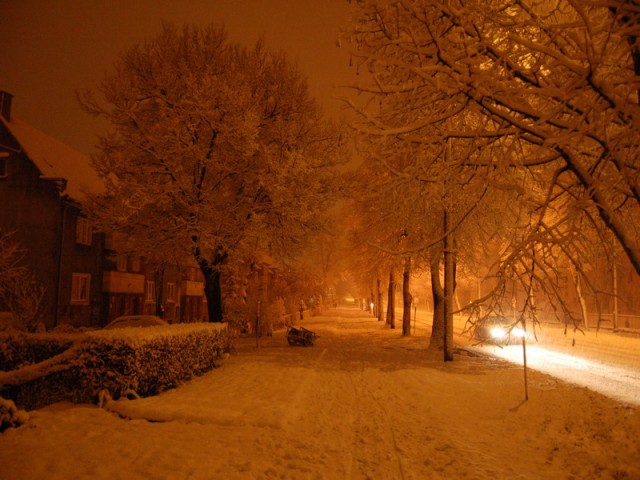 Zima na ulicy Grunwaldzkiej