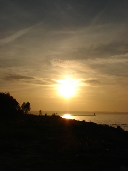 Zachód Słońca na Westerplatte