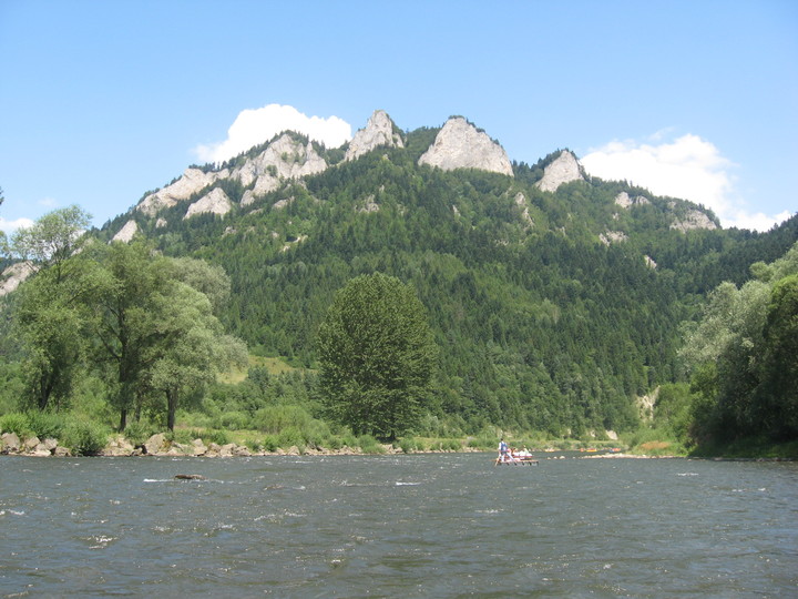 Trzy Korony podczas spływu Dunajcem