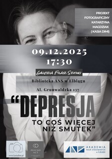 "Depresja to coś więcej niż smutek"