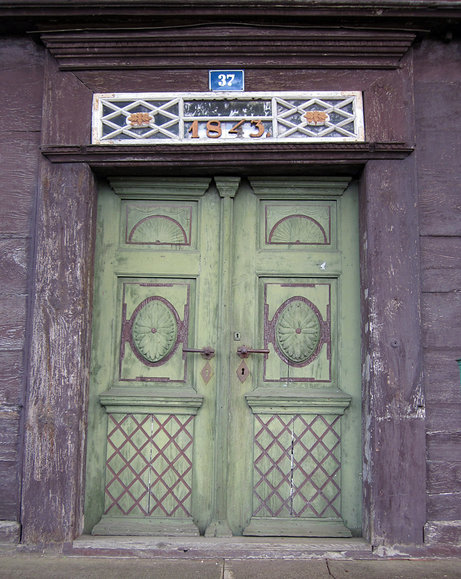 Żuławki – fragment domu z 1843 r. (Wrzesień 2012)