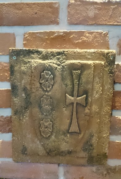 Element z dawnej kamienicy zwaną "Domem Królów" 1636 r.-obecnie Hotel Elbląg (Maj 2015)