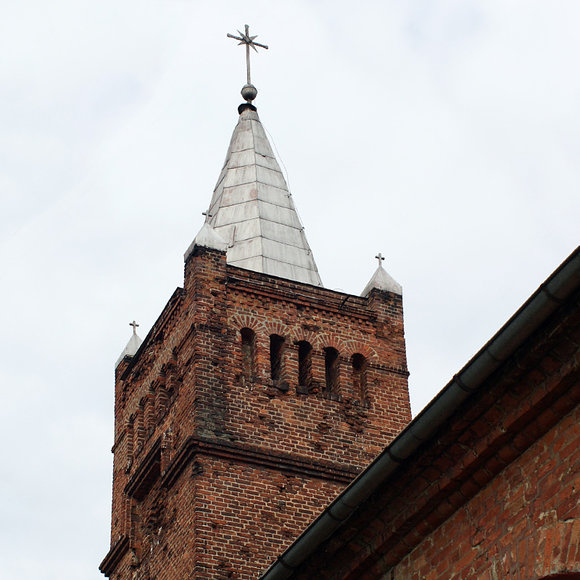 Górna część krzywej wieży kościoła p.w. św. Mikołaja w KRÓLEWIE z 1844r.