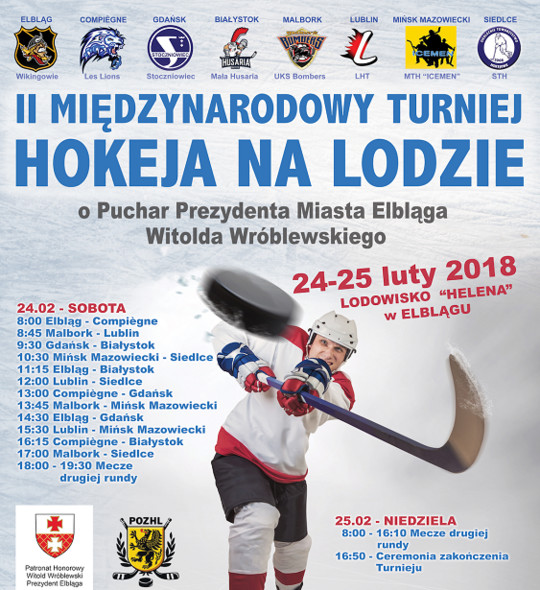 Elbląg, II Międzynarodowy Turniej Hokeja na Lodzie już w weekend