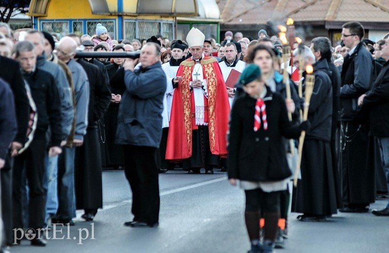 Elbląg, Dziś Droga Krzyżowa, utrudnienia w ruchu