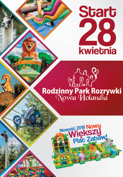 Nowy sezon, nowa atrakcja w Rodzinnym Parku Rozrywki Nowa Holandia Nowy sezon, nowa atrakcja w Rodzinnym Parku Rozrywki Nowa Holandia