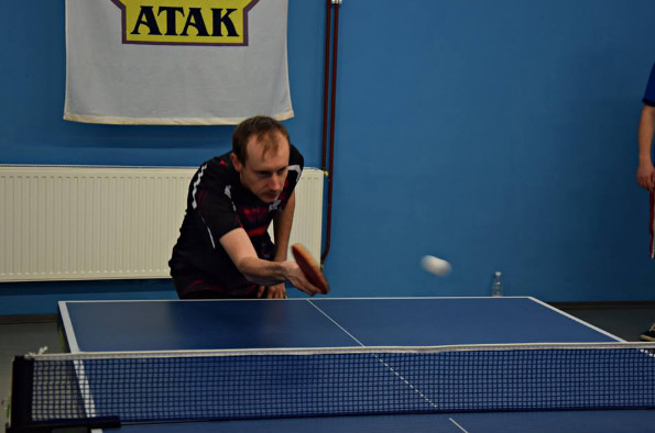 Elbląg, Krzysztof Wałdoch na podium (tenis stołowy) Elbląg, Krzysztof Wałdoch na podium (tenis stołowy)