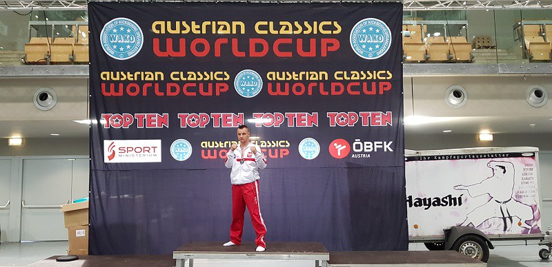 Elbląg, Srebrny Adrian Durma  (kick boxing)