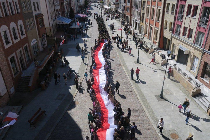 Elbląg, Majówka w narodowych barwach