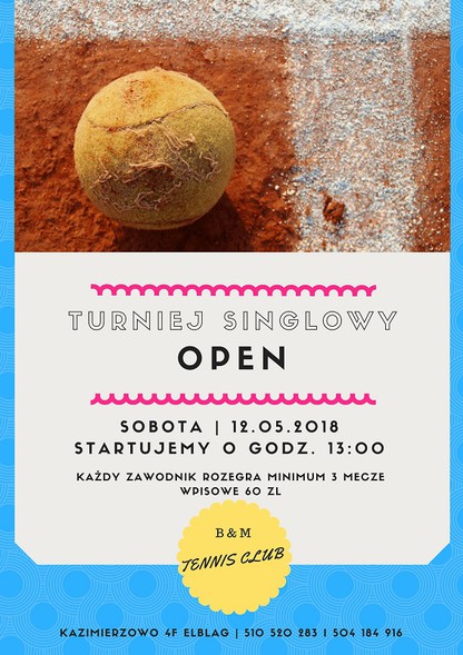 Elbląg, Przyjdź na kort, zagraj w tenisa Elbląg, Przyjdź na kort, zagraj w tenisa