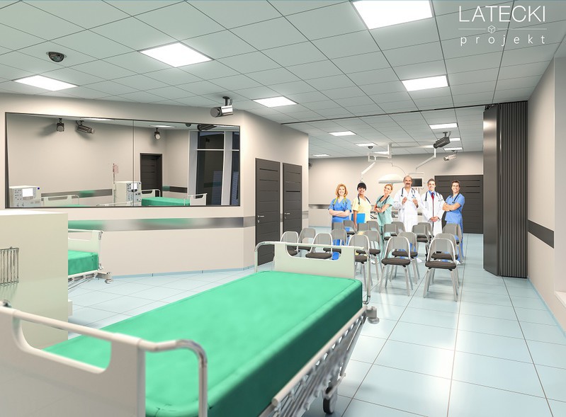 Elbląg, (wizualizacja sali operacyjnej autorstwa firmy Latecki Projekt)