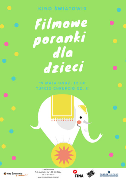 Elbląg, Poranki z Tupciem Chrupciem w kinie Światowid Elbląg, Poranki z Tupciem Chrupciem w kinie Światowid