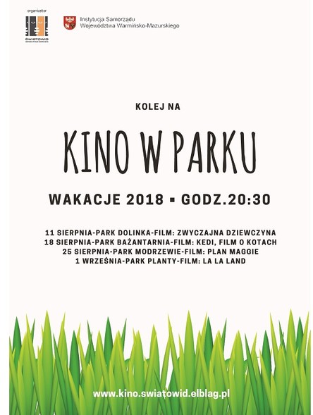Elbląg, Kolej na kino w parku Elbląg, Kolej na kino w parku