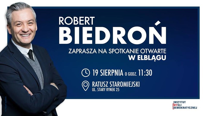 Elbląg, Robert Biedroń w Elblągu