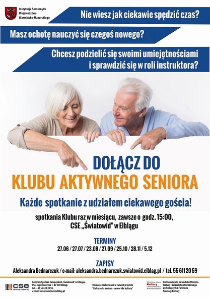 Elbląg, Klub Aktywnego Seniora: Jak jeść i sprzątać ekologicznie Elbląg, Klub Aktywnego Seniora: Jak jeść i sprzątać ekologicznie