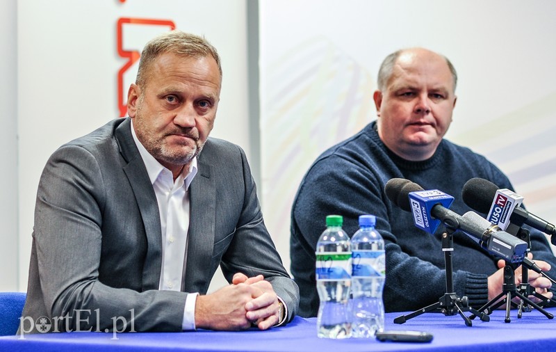 Elbląg, Adam Boros i Paweł Guminiak spotkali się dzisiaj z dziennikarzami na konferencji prasowej