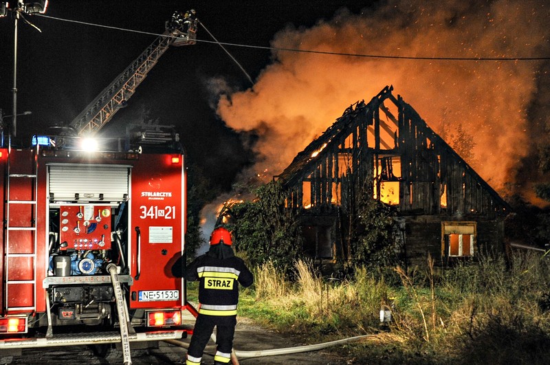 Elbląg, Pożar w Jegłowniku Elbląg, Pożar w Jegłowniku