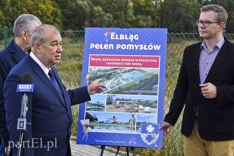 Elbląg, Taki basen przy Spacerowej widzi Jerzy Wilk, kandydat na prezydenta Elbląga