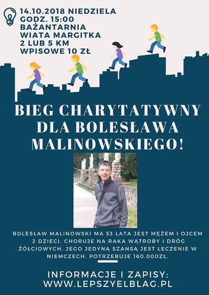 Elbląg, Bieg charytatywny dla Bolesława Malinowskiego
