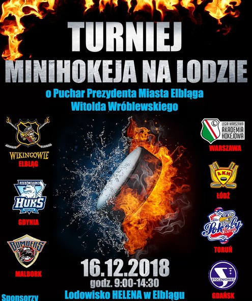 Elbląg, Turniej Minihokeja na lodzie o Puchar Prezydenta już w niedzielę Elbląg, Turniej Minihokeja na lodzie o Puchar Prezydenta już w niedzielę