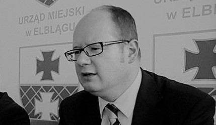Elbląg, Paweł Adamowicz podczas wizyty w Elblągu w 2011 r.