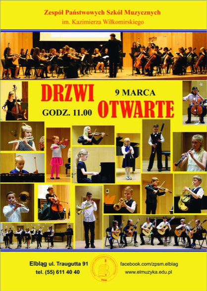 Elbląg, Szkoła muzyczna zaprasza na Drzwi Otwarte Elbląg, Szkoła muzyczna zaprasza na Drzwi Otwarte