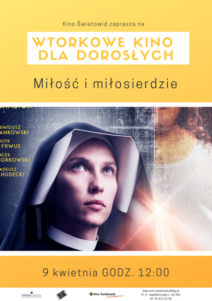 Elbląg, Miłość i miłosierdzie we Wtorkowym Kinie dla Dorosłych Elbląg, Miłość i miłosierdzie we Wtorkowym Kinie dla Dorosłych