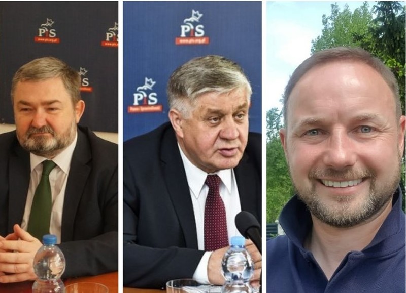 Elbląg, Mandaty europosłów otrzymali (od lewej): Karol Karski, Krzysztof Jurgiel i Tomasz Frankowski