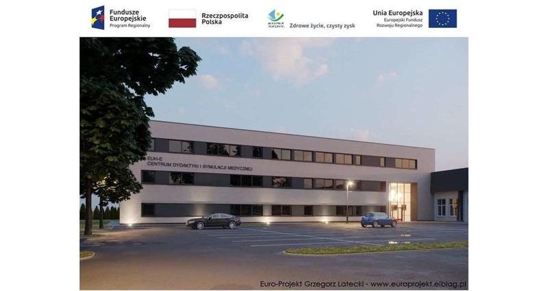 Trwa budowa Centrum Dydaktyki i Symulacji Medycznych w EUH-E