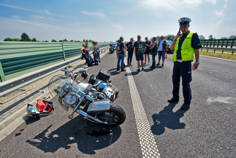 Elbląg, Wypadek motocyklisty na S7