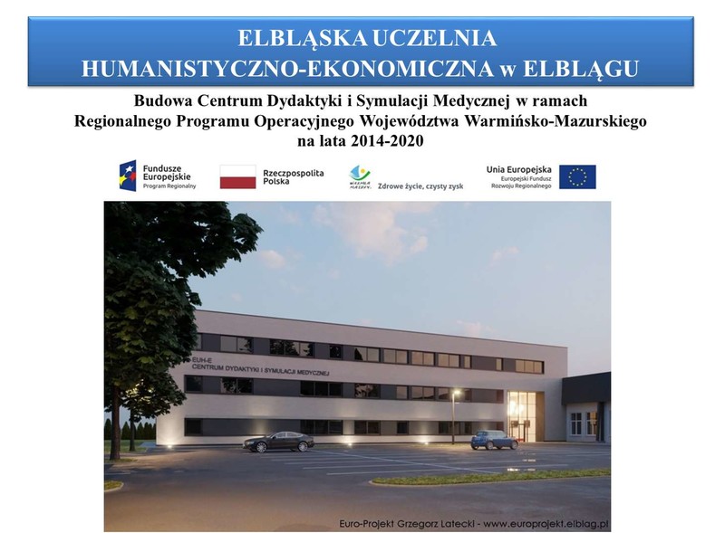 Trwa budowa Centrum Dydaktyki i Symulacji Medycznych w EUH-E