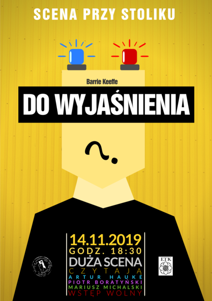 Elbląg, Do wyjaśnienia, czyli intryga na Scenie przy stoliku Elbląg, Do wyjaśnienia, czyli intryga na Scenie przy stoliku