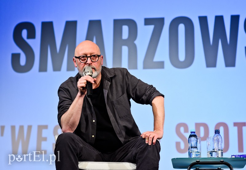 Elbląg, Wojciech Smarzowski podczas spotkania z widzami w Kinie Światowid Elbląg, Wojciech Smarzowski podczas spotkania z widzami w Kinie Światowid