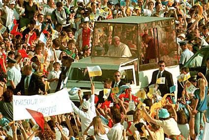 Elbląg, 6 czerwca 1999 roku. Jan Paweł II z wizytą w Elblągu