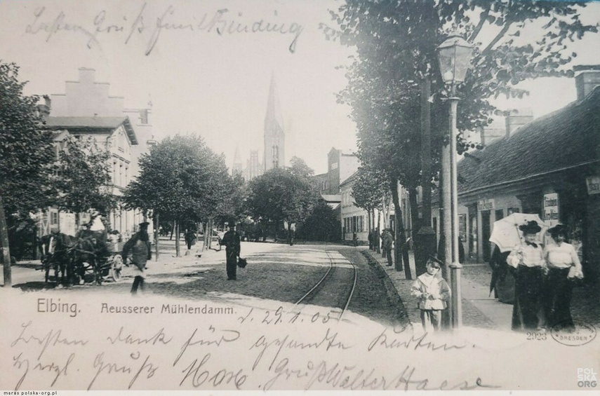 Elbląg, Ulica Traugutta przed wojną
