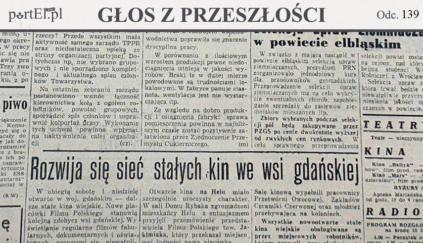 Elbląg, Głos Wybrzeża nr 190, 1950 r.