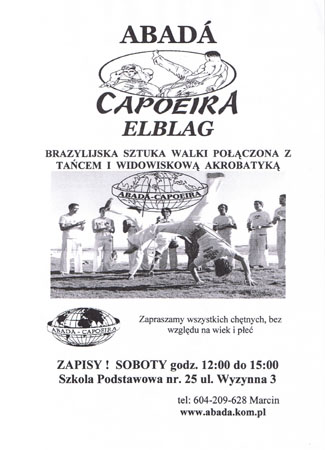 Elbląg, Treningi capoeiry