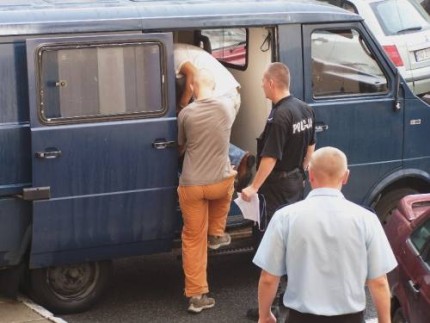 Elbląg, Dziś (9 sierpnia) przed godz. 9 25-letni zbiegły więzień został doprowadzony do Aresztu Śledczego w Elblągu