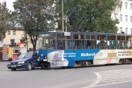 Elbląg, Passat z tramwajem