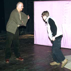 Elbląg, Zdjęcie z próby Małego Księcia, przygotowywanego przez elbląski Teatr Dramatyczny