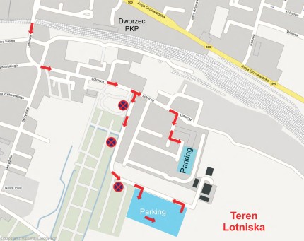 Elbląg, Mapa dojazdu na festyn Elbląg, Mapa dojazdu na festyn